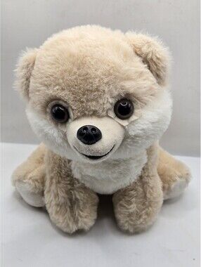 Goffa Pomeranian Plush Dog Stuffed Animal Tan Cream Boo World Cutest Puppy 10”